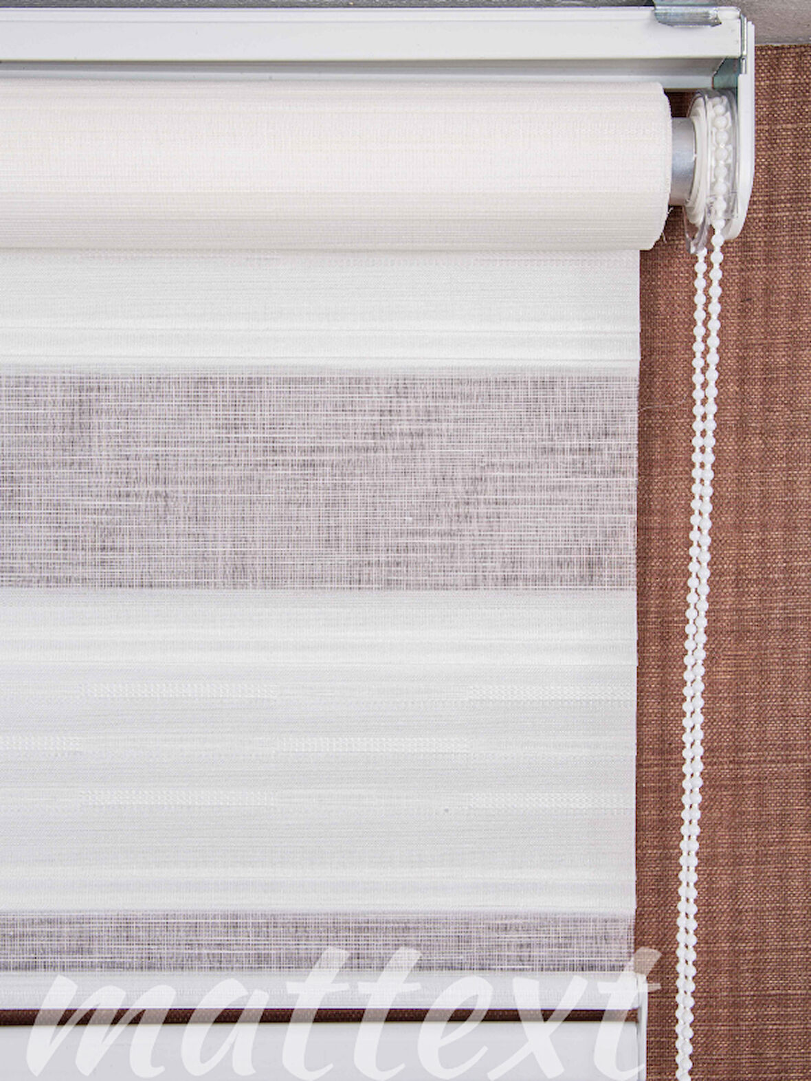 Beyaz Merian  Zebra Perde  YKZ6900