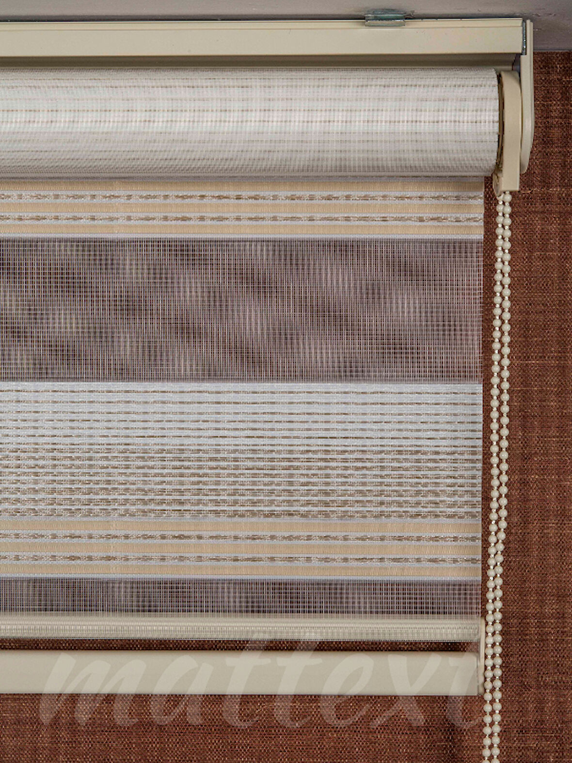 Krem modern  Zebra Perde  Byz3020