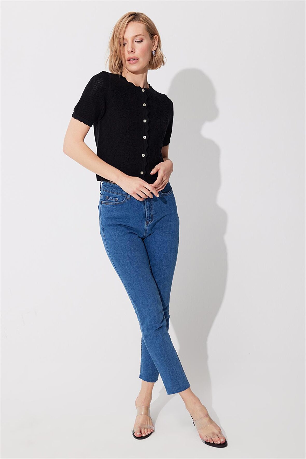 Mavi Yüksek Bel Straight Fit Jean SS23JP4744MA