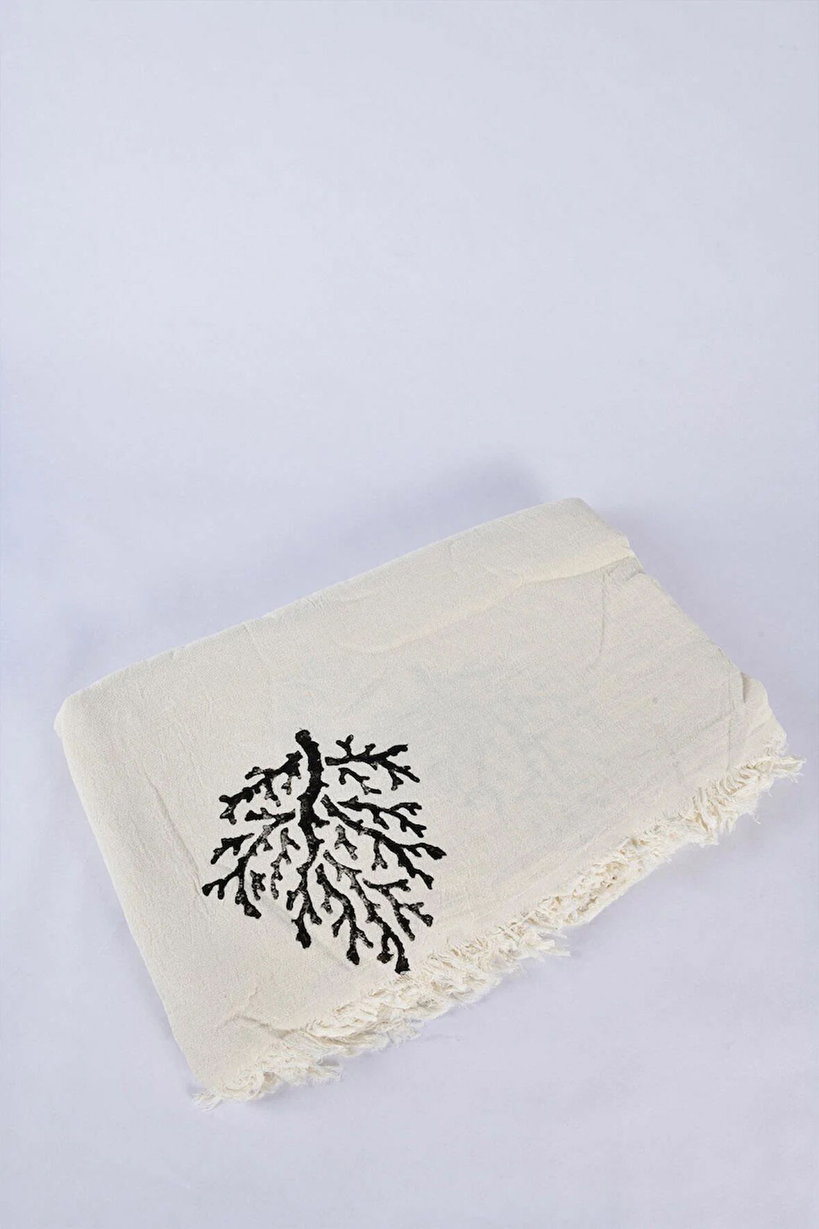 Tree of Life Black Print  Çok Amaçlı Örtü