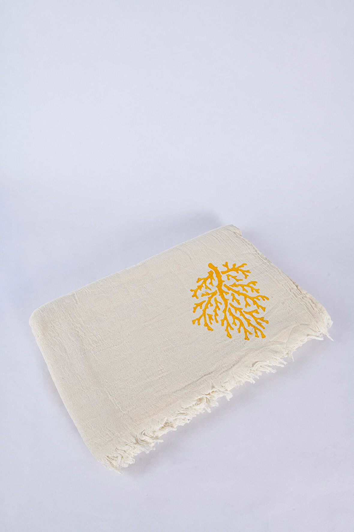 Tree of Life  Yellow Print Çok Amaçlı Örtü