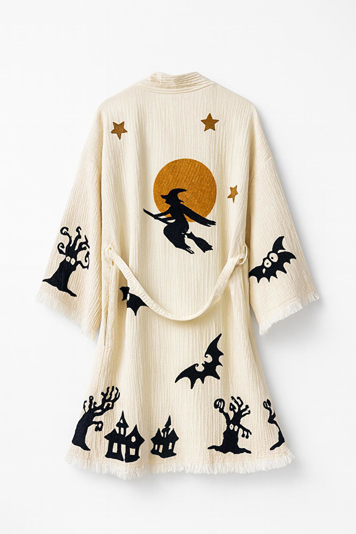 Hello Woon Taş Baskı Kimono