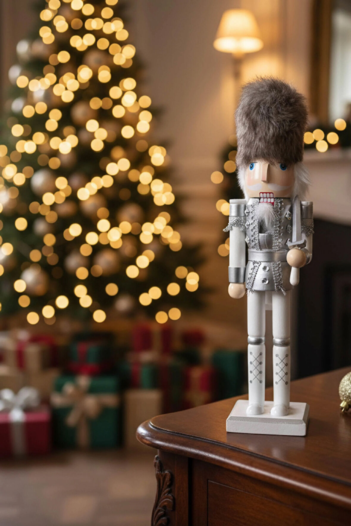 Kürklü Gümüş Kurşun Asker – 40 cm