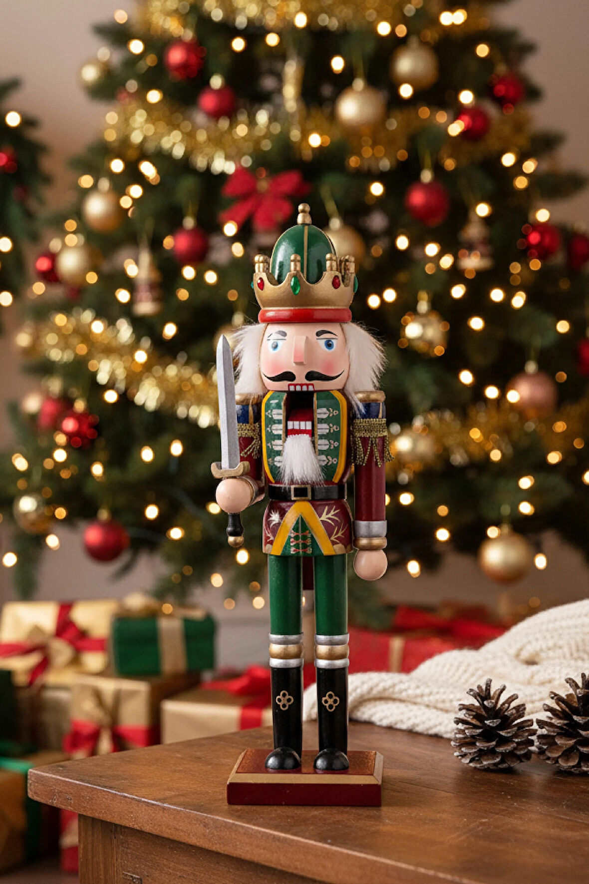 Yeşil Taçlı Kurşun Asker – 32 cm