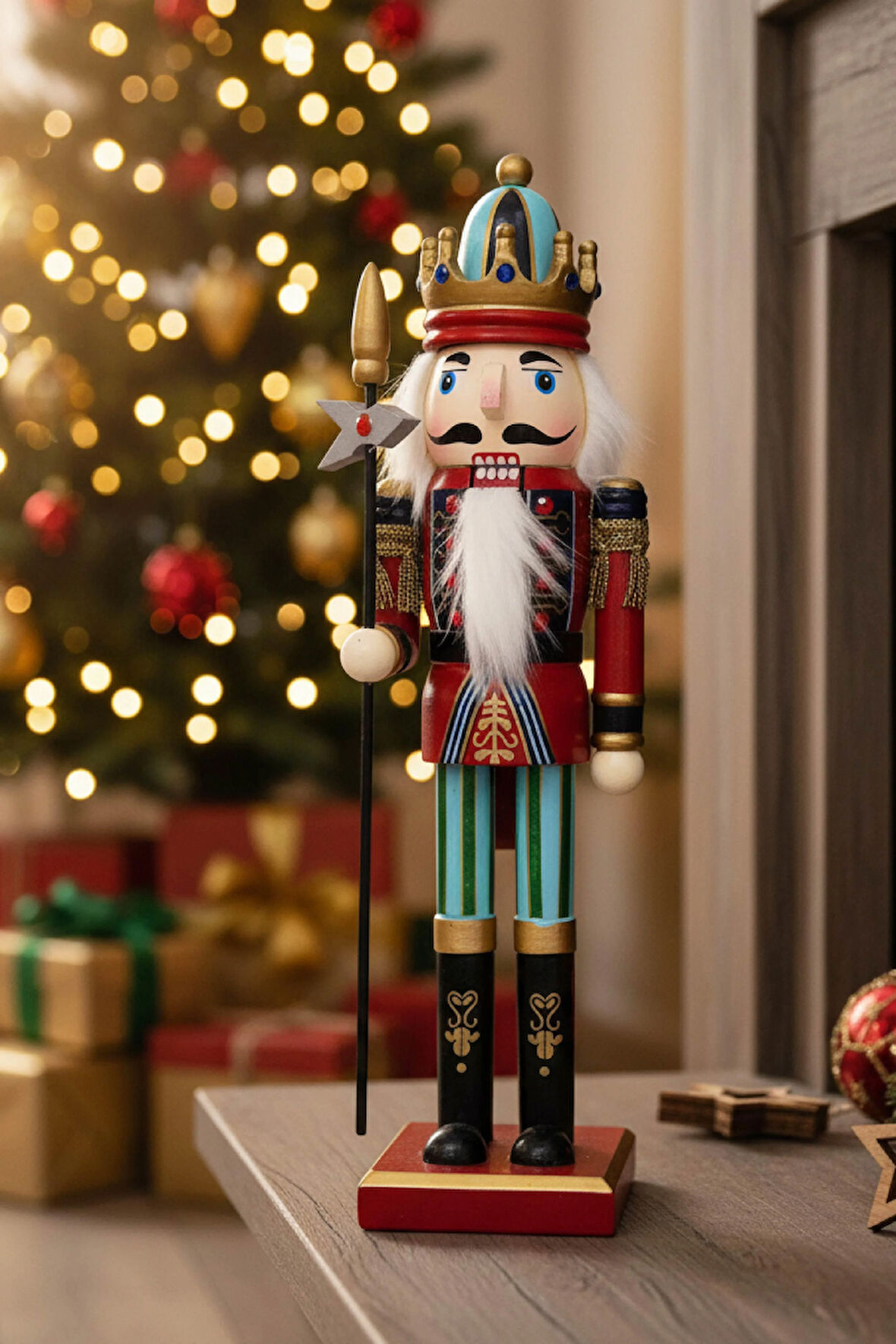 Lacivert Taçlı Kurşun Asker – 32 cm