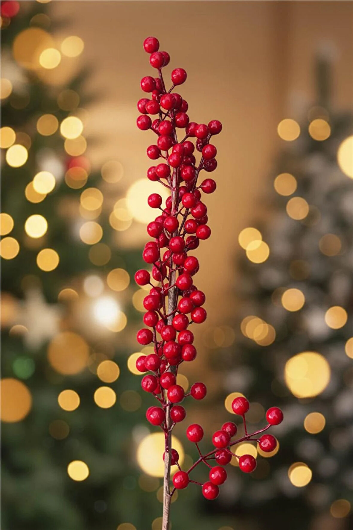 Yılbaşı Ağaç Süsleri Koleksiyonu-Kırmızı Kokina Ağaç Süsü