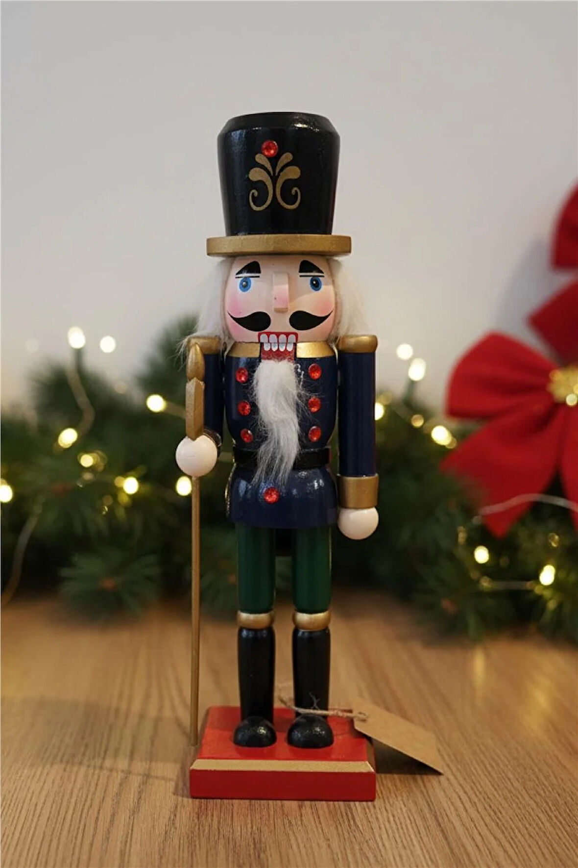 Siyah Silindir Şapkalı Kurşun Asker – 25 cm