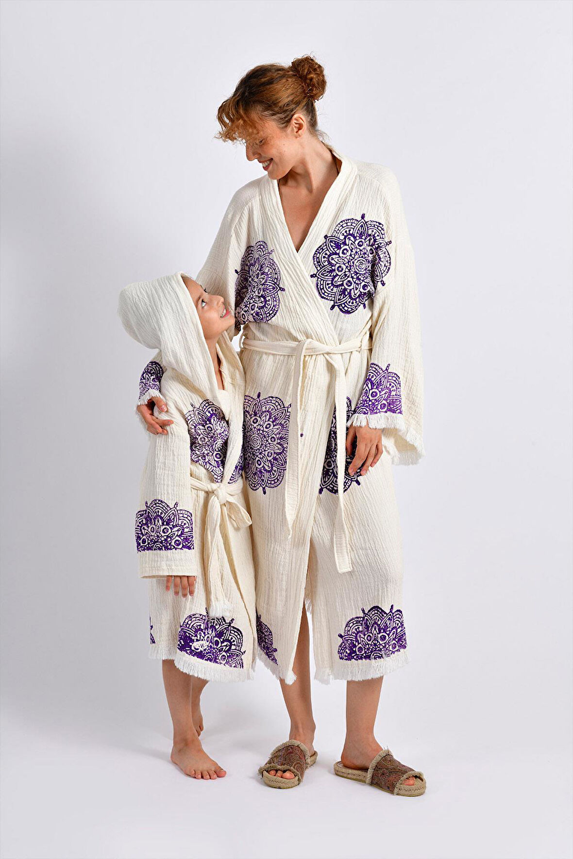 Natural Mandala Anne Çocuk Kimono Set