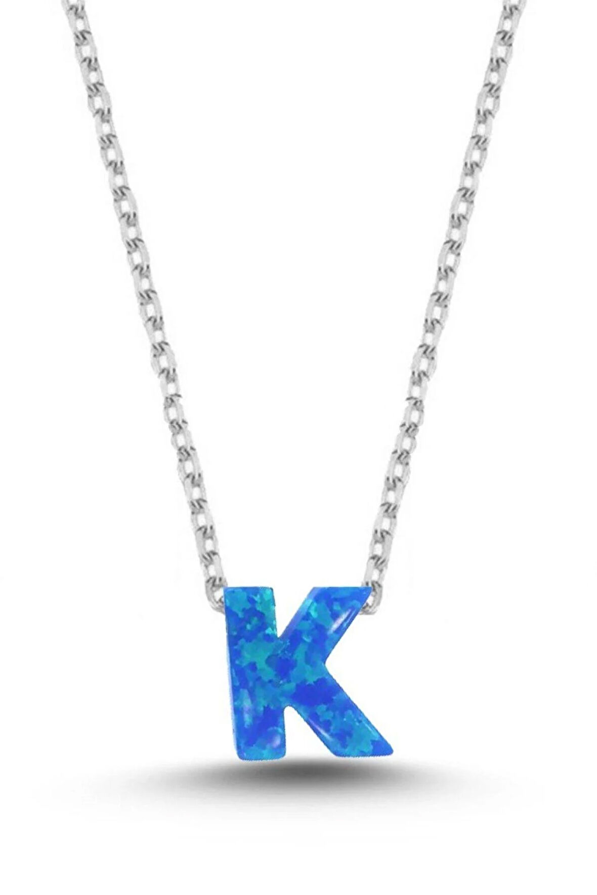 925 Ayar K Opal Taşlı Kolye