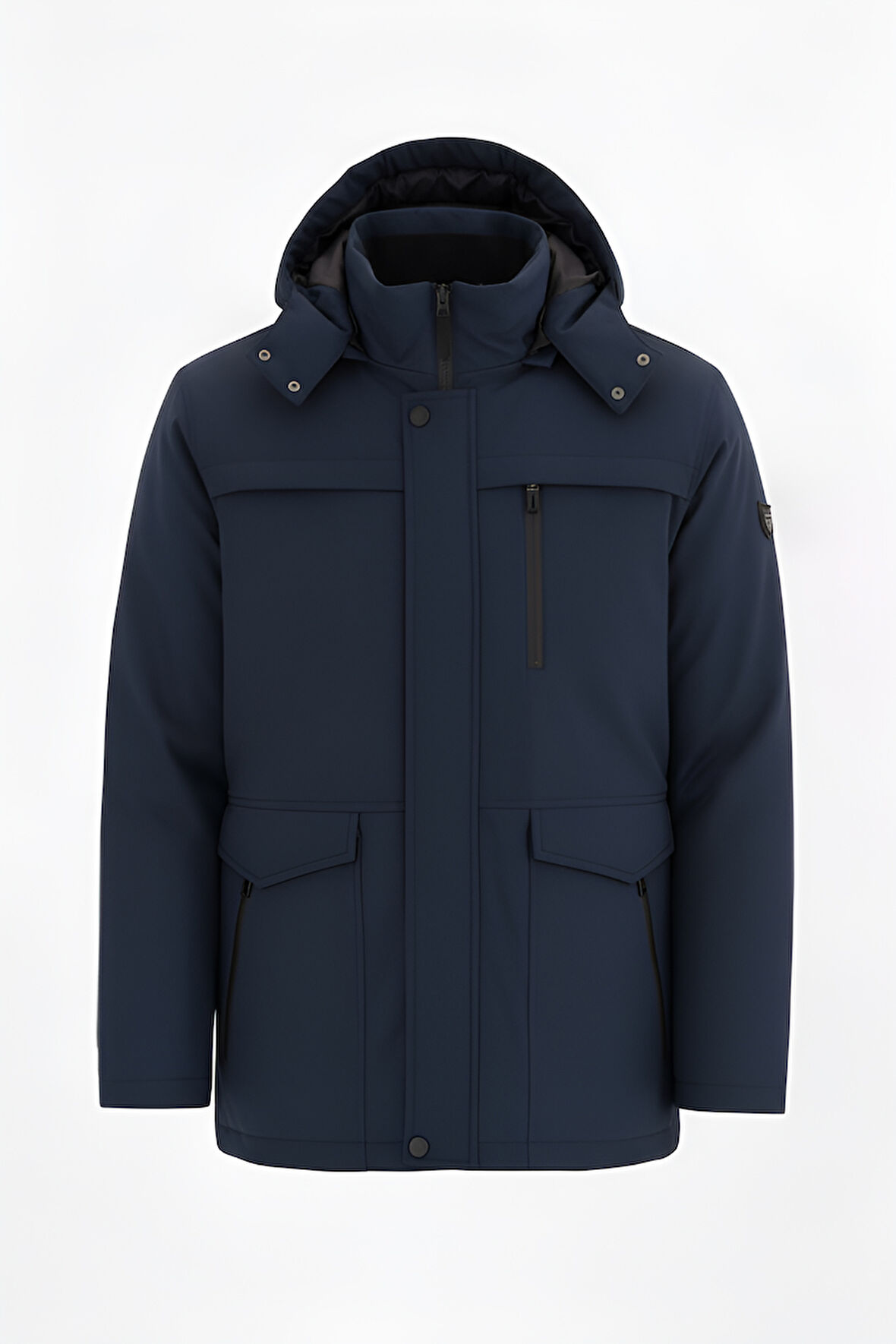 Erkek Lacivert Erkek Kışlık Şişme Kaban – Sıcak Tutan, Hafif ve Şık Tasarım Mont&Kaban