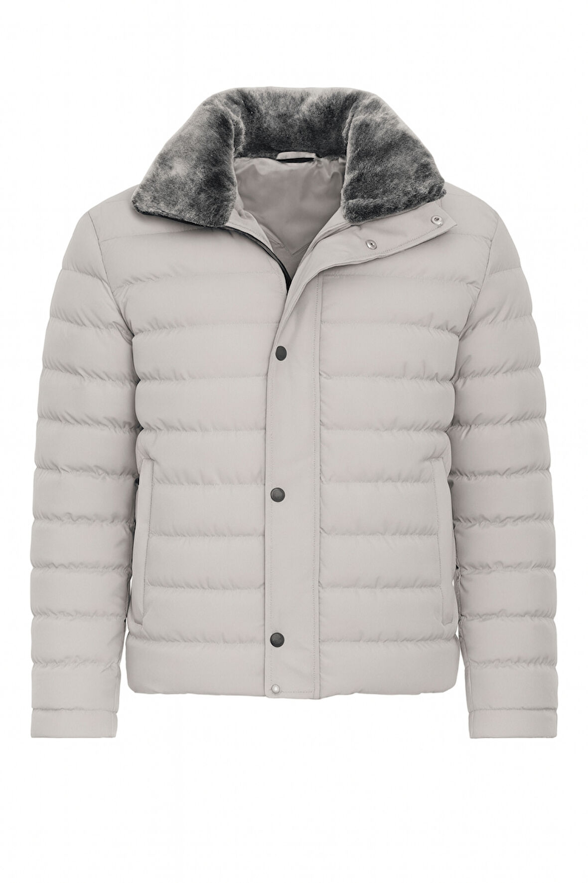 Erkek Krem Erkek Kışlık Şişme Kaban – Sıcak Tutan, Hafif ve Şık Tasarım