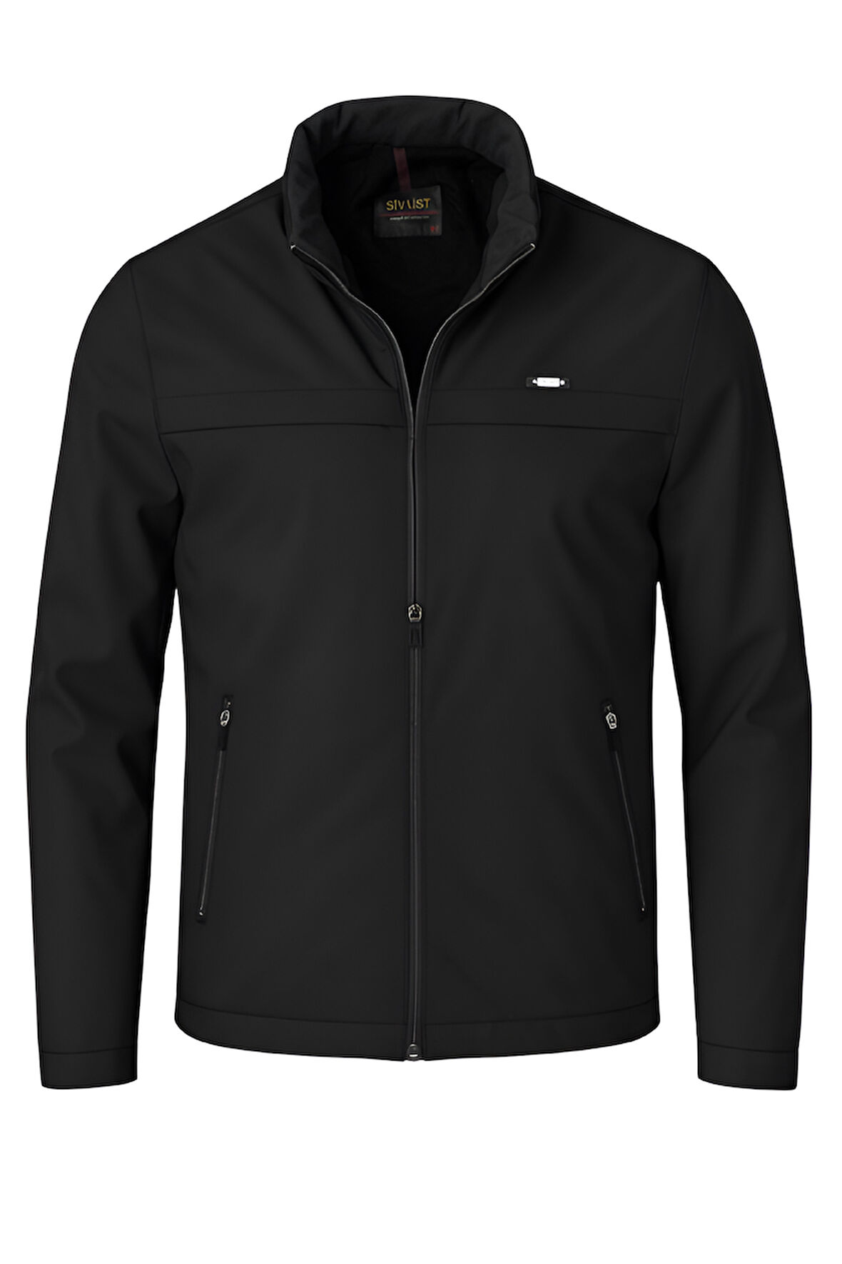 Erkek Siyah Pamuk Polyester Karışımlı Su İtici İçi Kürklü Kaban – Rüzgar Geçirmez, Hafif ve Dayanıklı