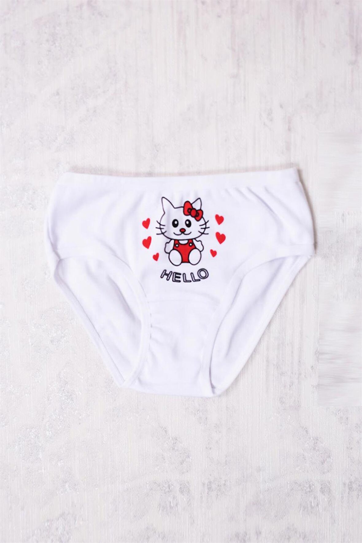 Gümüş Kız Çocuk Hello Kitty Desenli Slip Külot