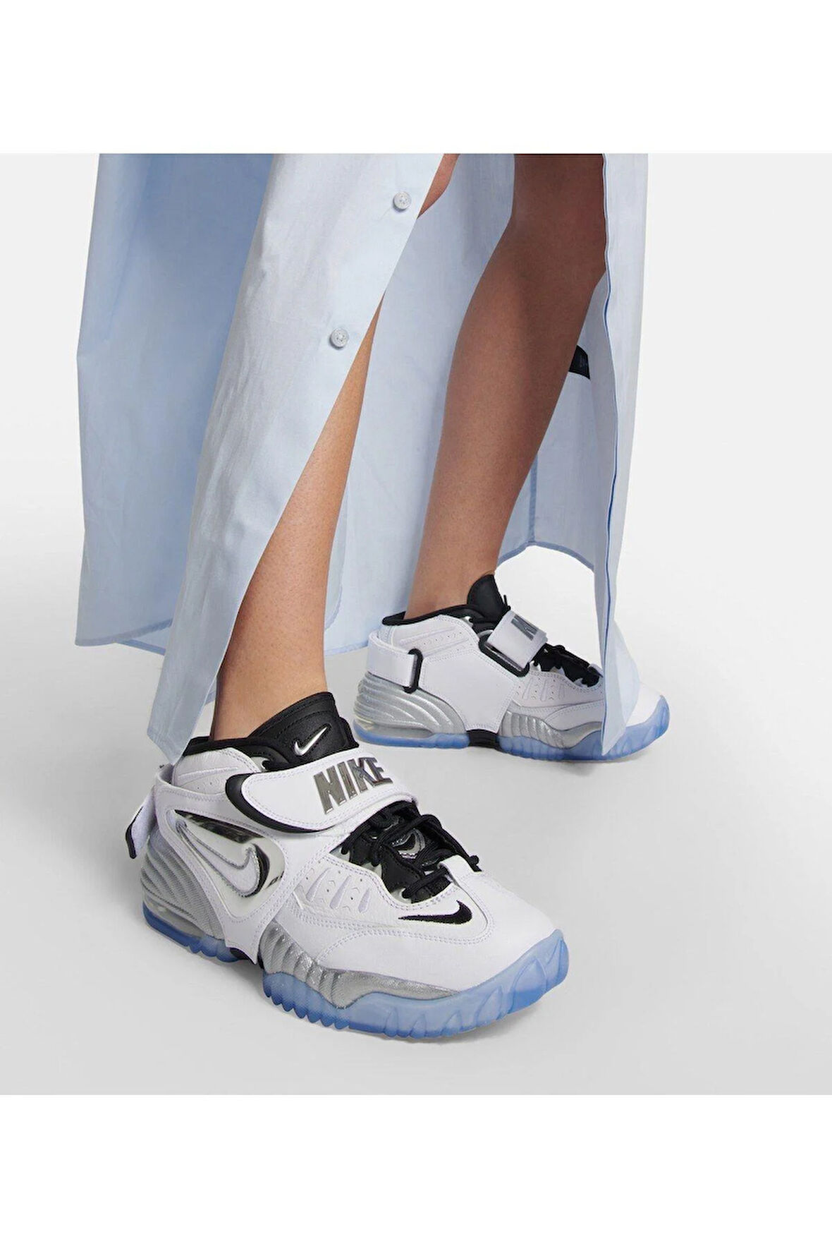 Air Adjust Force Vast Grey Metallic Silver  Basketbol-Voleybol Ayakkabısı
