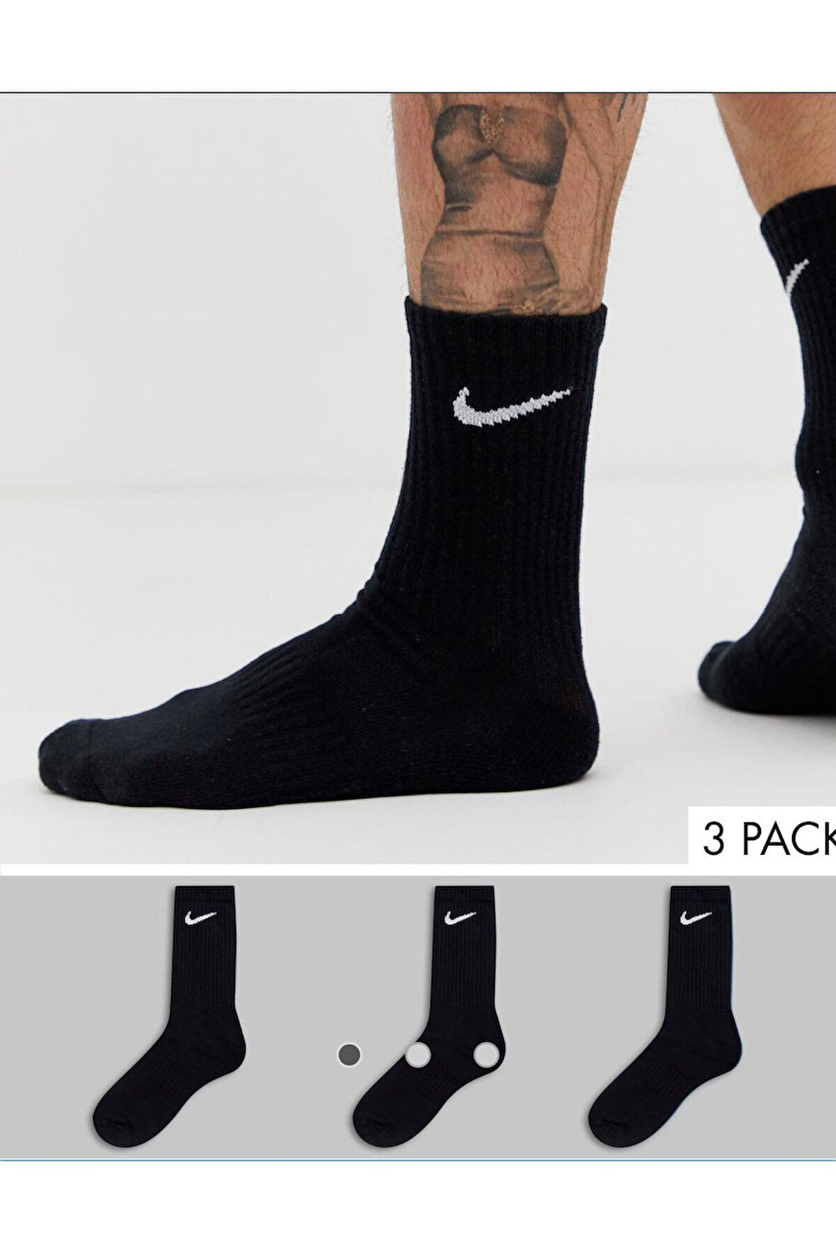 3'lü Unisex Çorap Antrenman veya Günlük