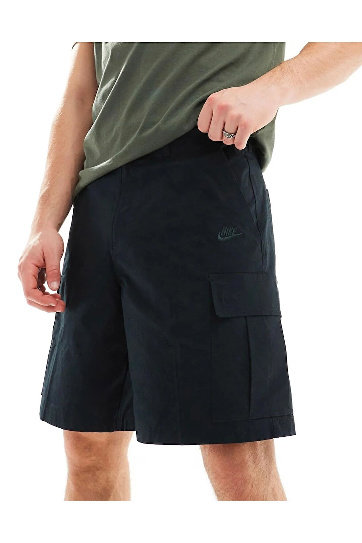 Club Woven Cargo Short Siyah Erkek Şort