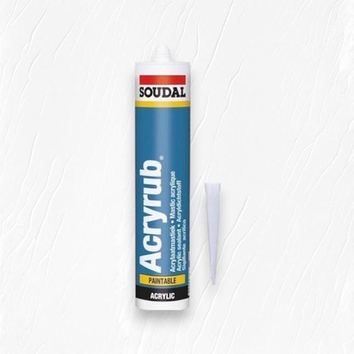 Soudal Acryrub Silikonize Mastik Beyaz 500 gr
