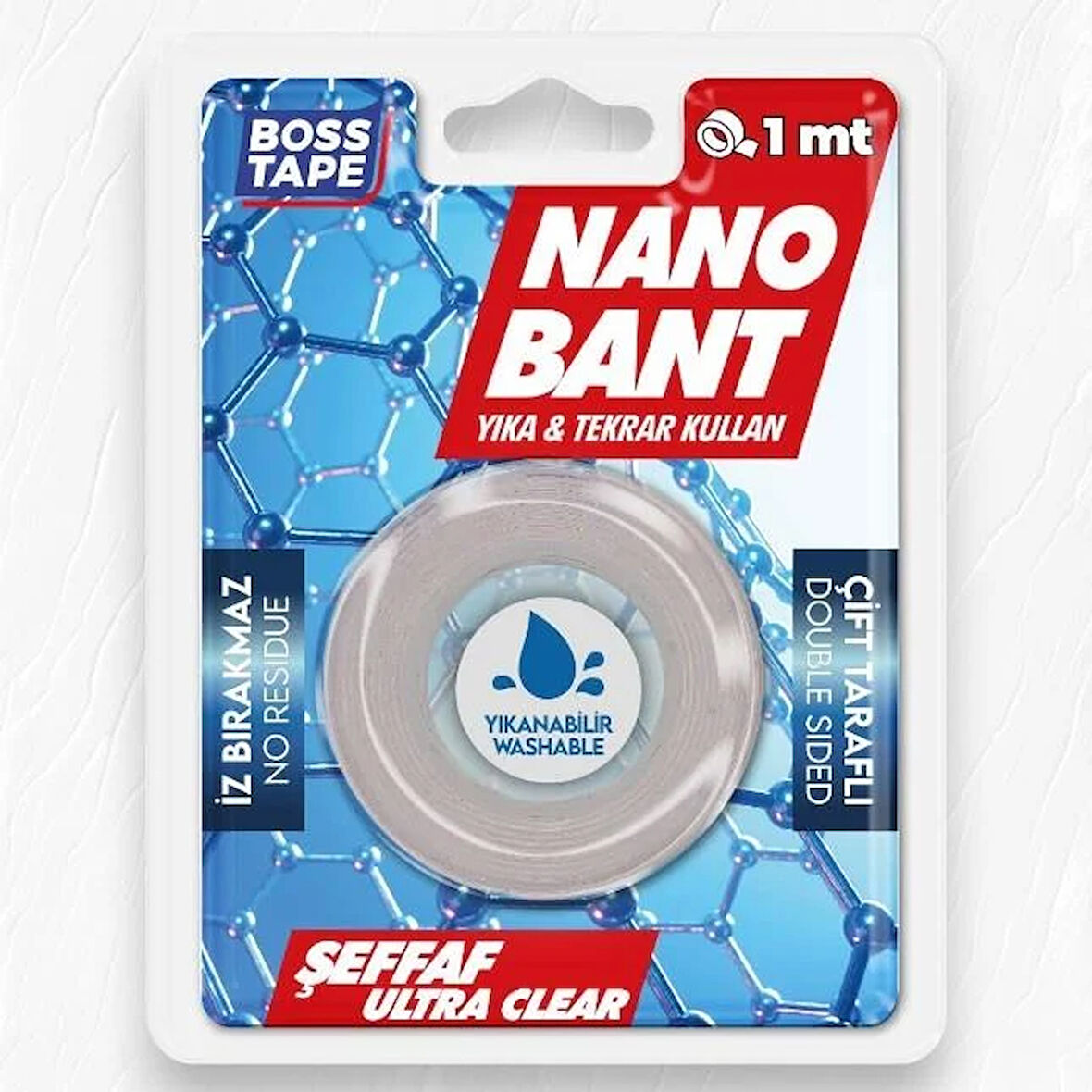 Boss Tape Nano Bant Magic Tape 19mm-1mt Şeffaf