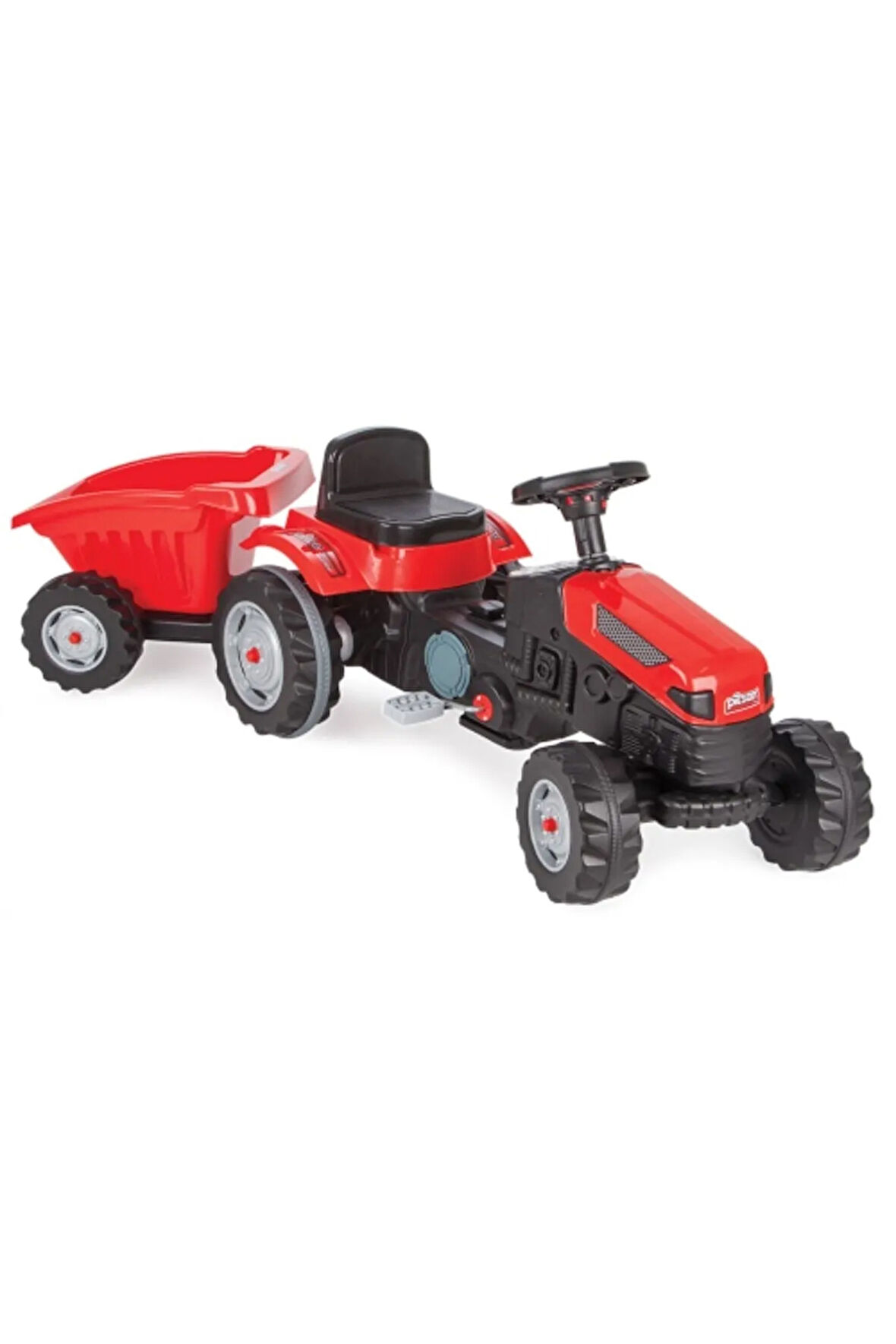 Kamp. Active Kırmızı Römorklu Traktör