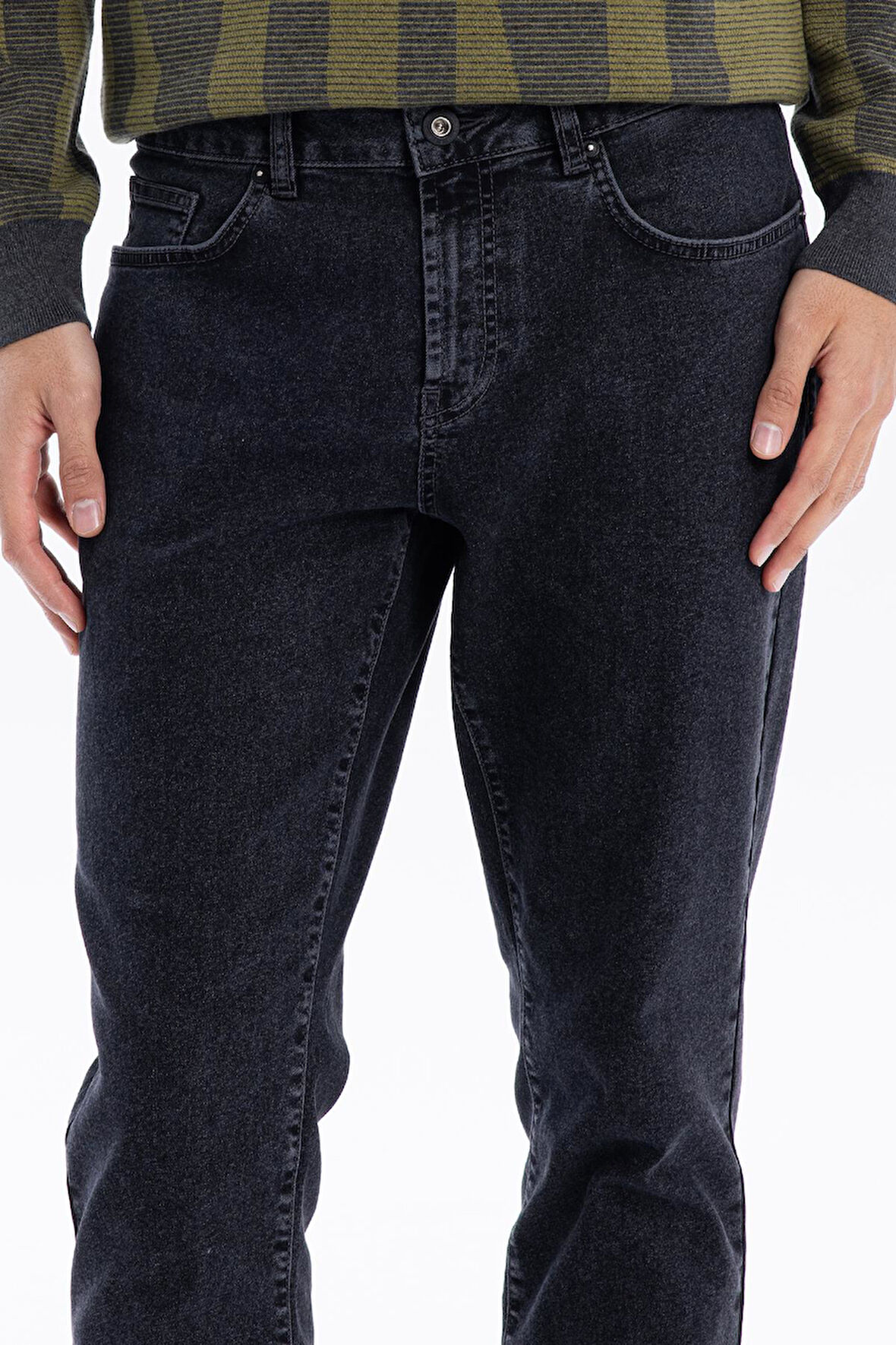 İndigo Raw Denim Erkek Jean Pantolon