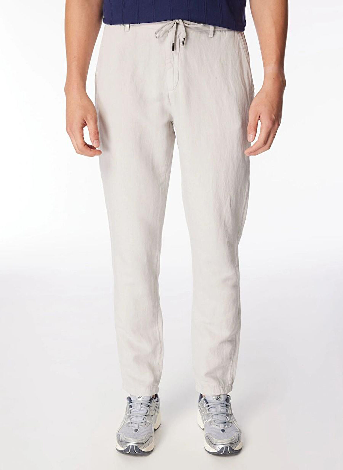 Beli Lastikli Arka Fleto Cepli Regular Erkek Pantolon