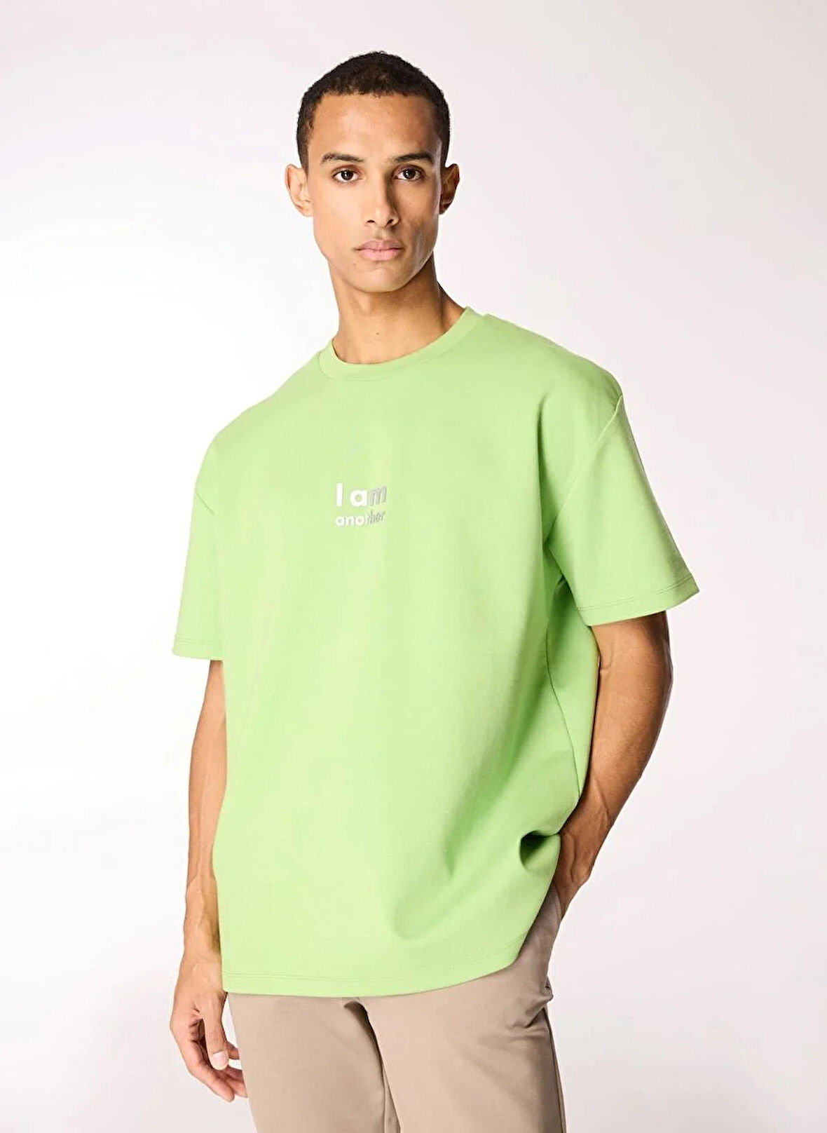 I AM ANOTHER Baskılı Basic Erkek T-shirt