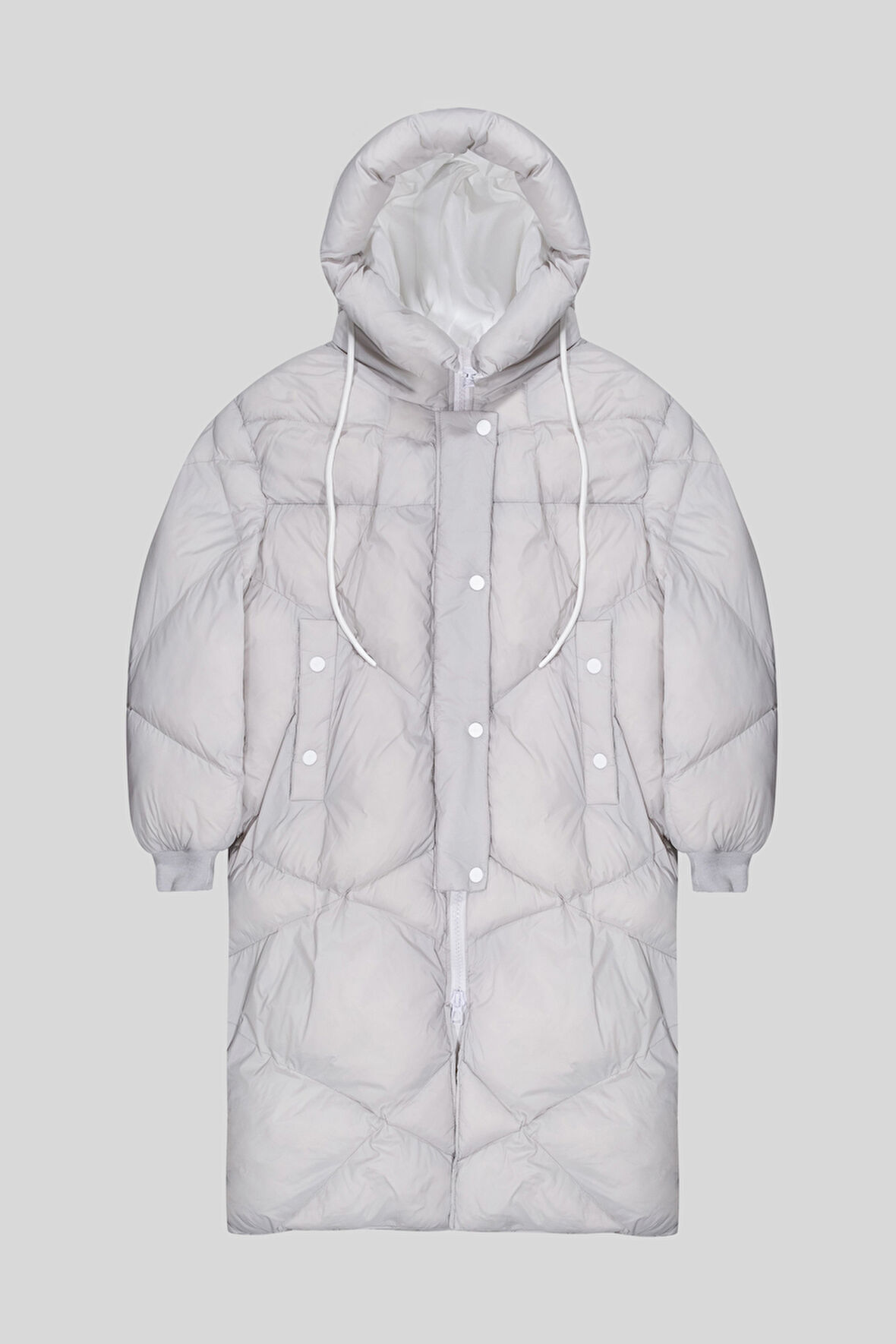 Regular Fit Kapüşon Yaka Kol Ucu Triko Kadın Mont