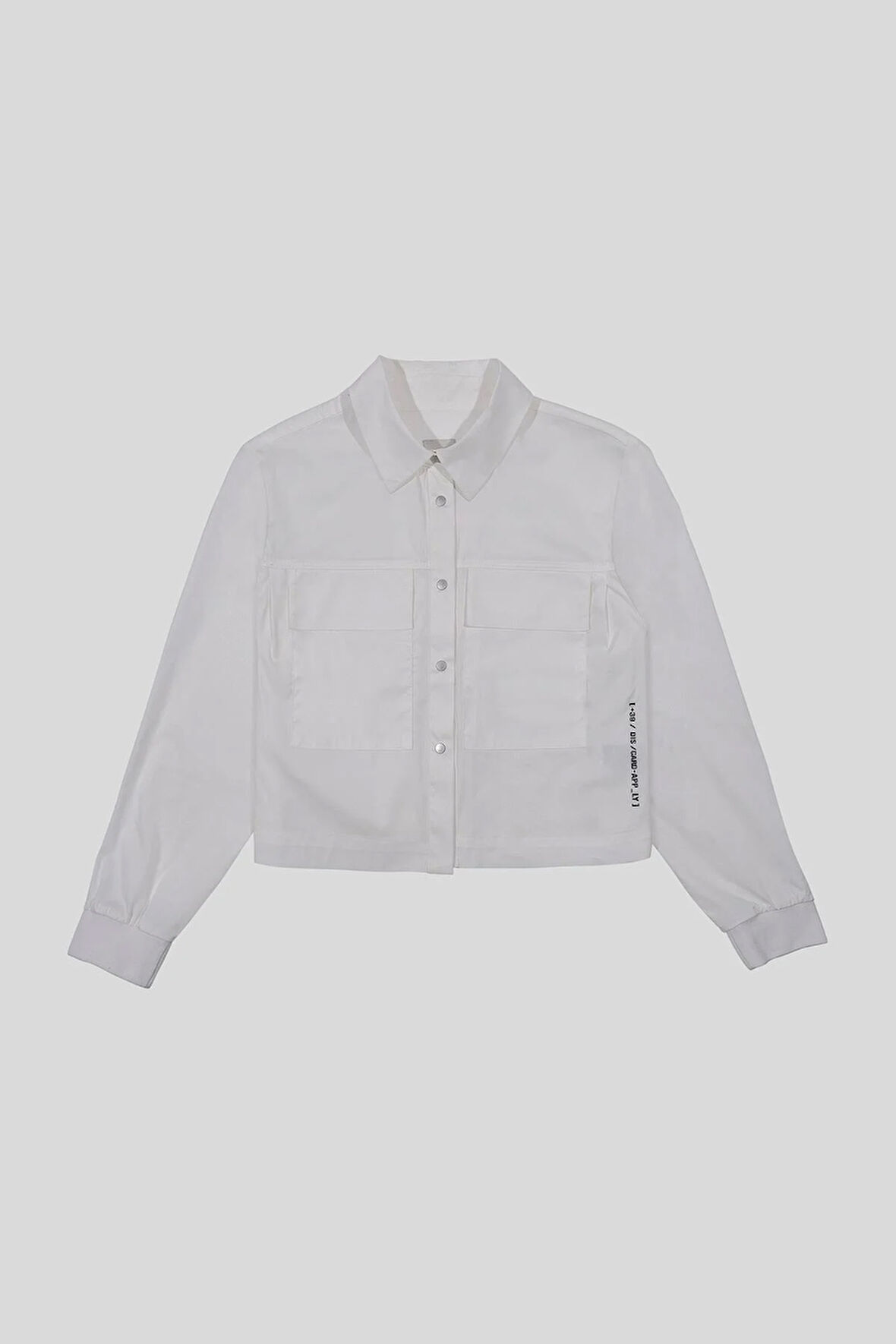 Gömlek Yaka Kol Ucu Ribanalı Çift Cep Çıtçıtlı Kadın Gömlek