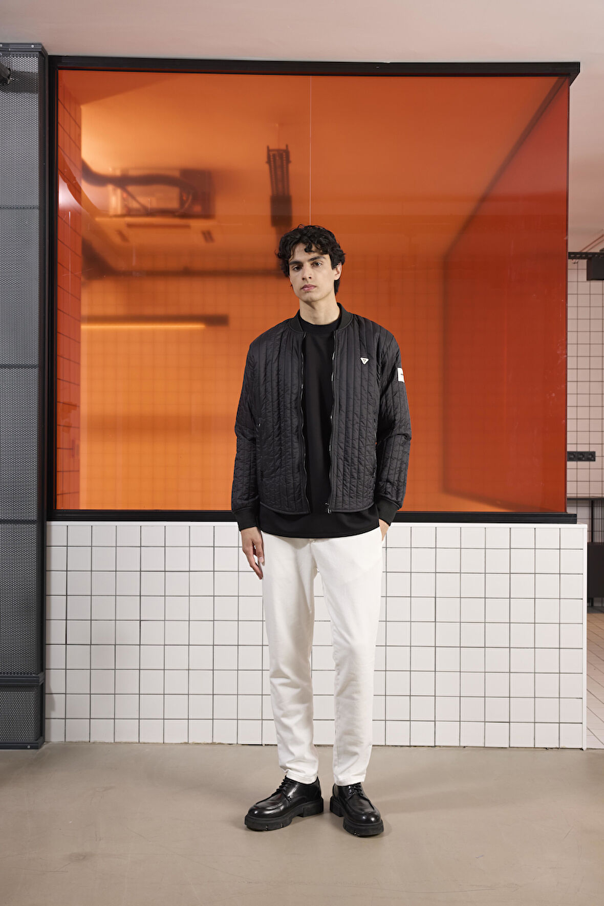 Bomber Yaka Kapitone Erkek Mont