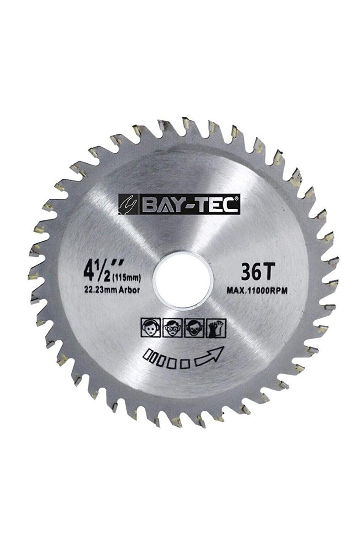 Baytec Elmas Ahşap Kesme Testeresi Taşlama 115x22 Mm 36T