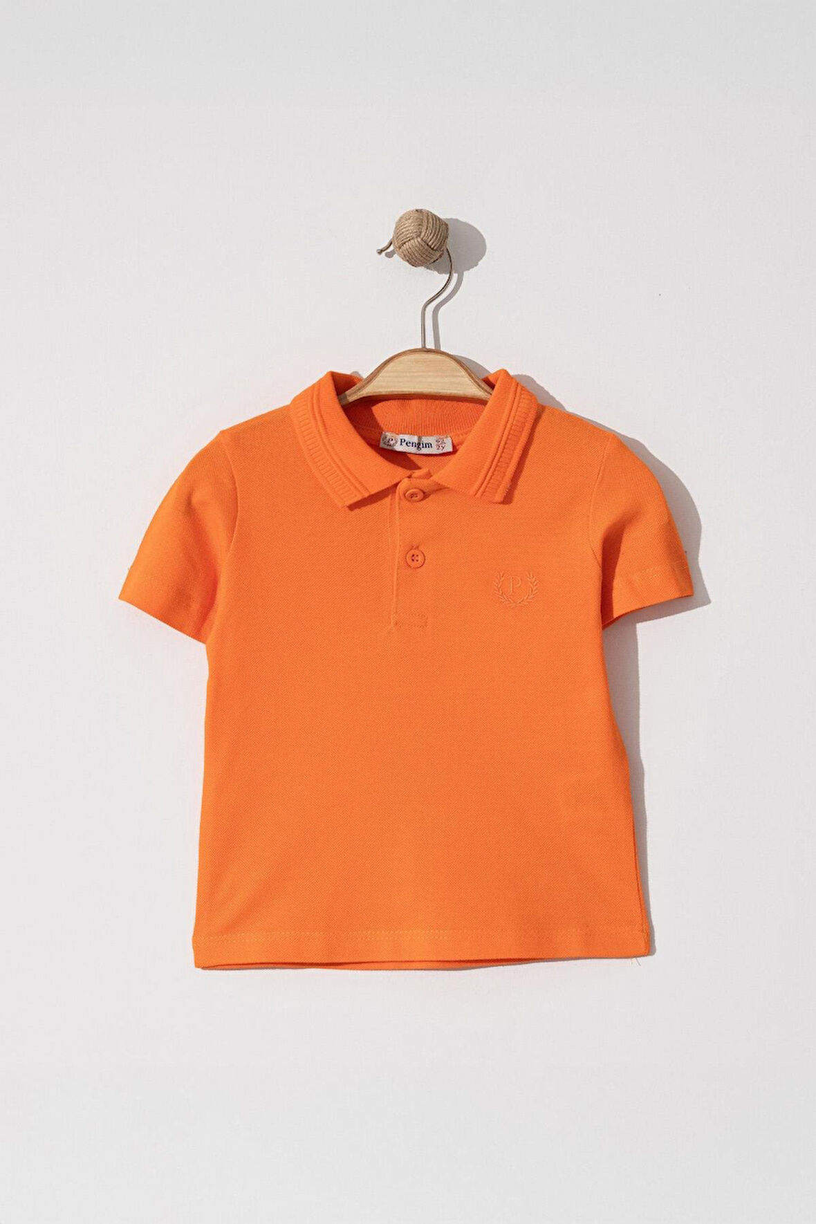 Erkek Çocuk Basic Turuncu Polo Yaka Tshirt 10-13 Yaş