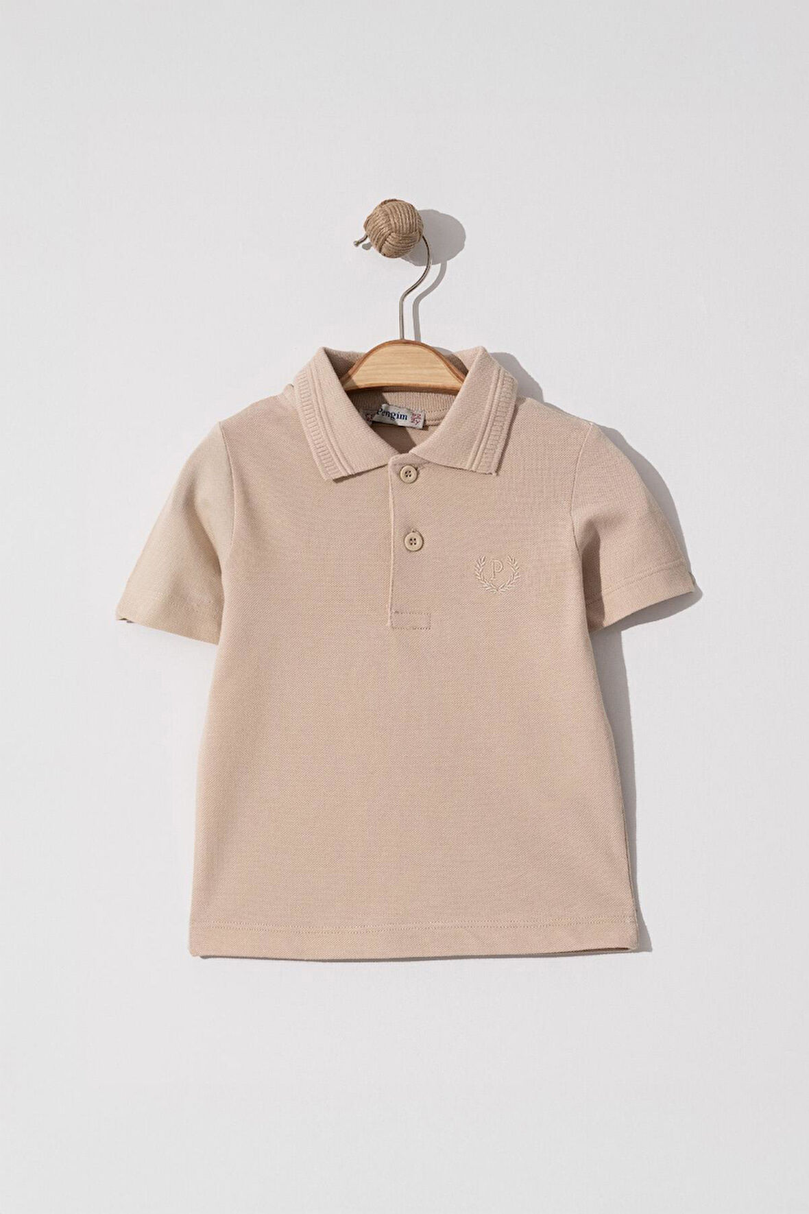 Erkek Çocuk Basic Bej Polo Yaka Tshirt 10-13 Yaş