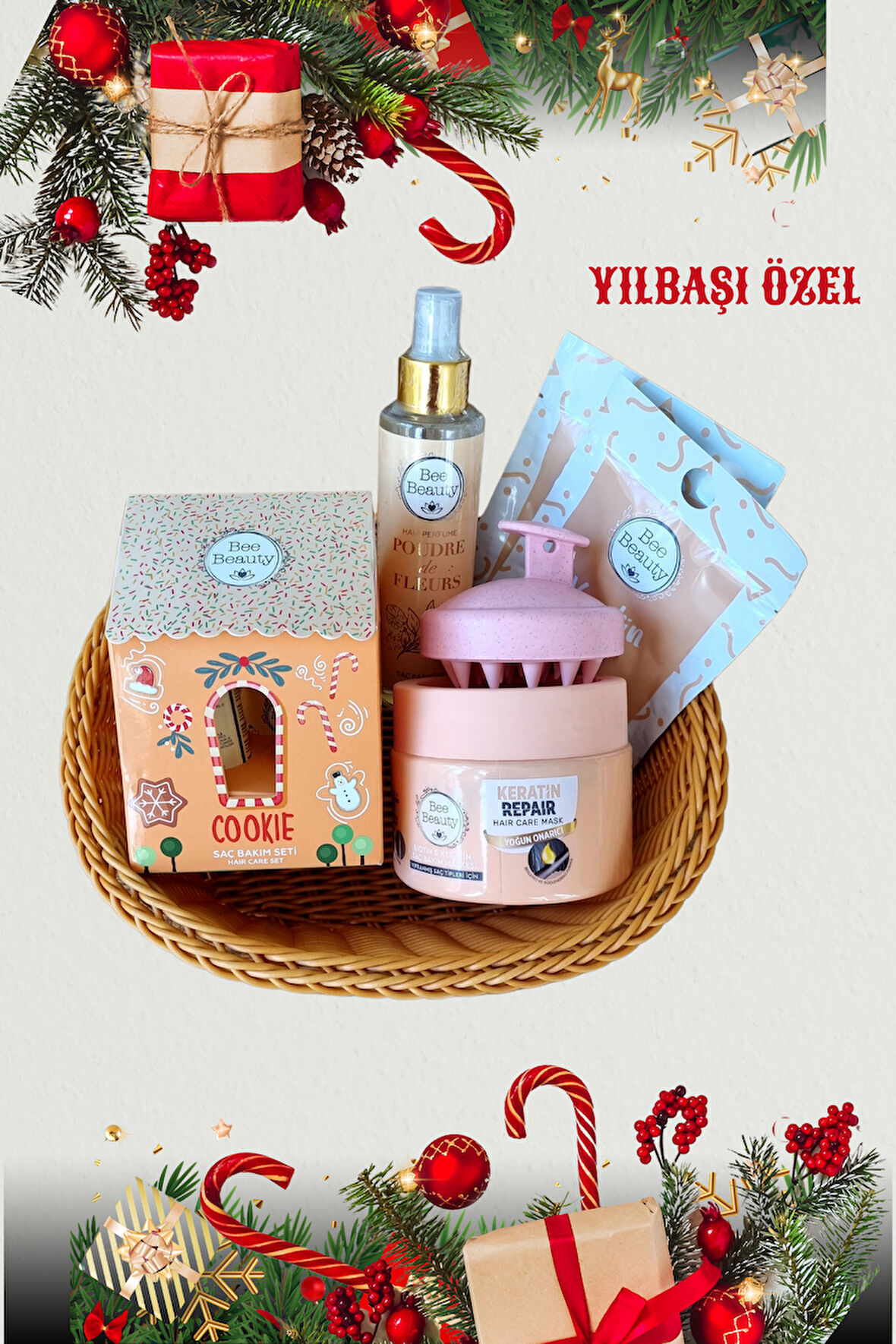 Bee Beauty Yeni Yıl Sepetli Saç Bakım Seti