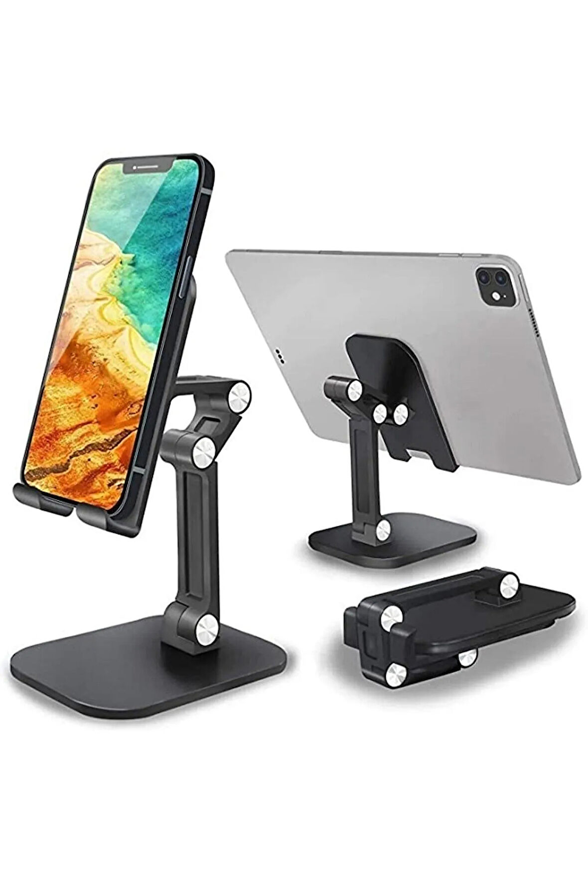 360 Derece Dönebilen Katlanabilir Ayarlanabilir Masaüstü Telefon Tutucu Stand Tablet Tutucu Stand