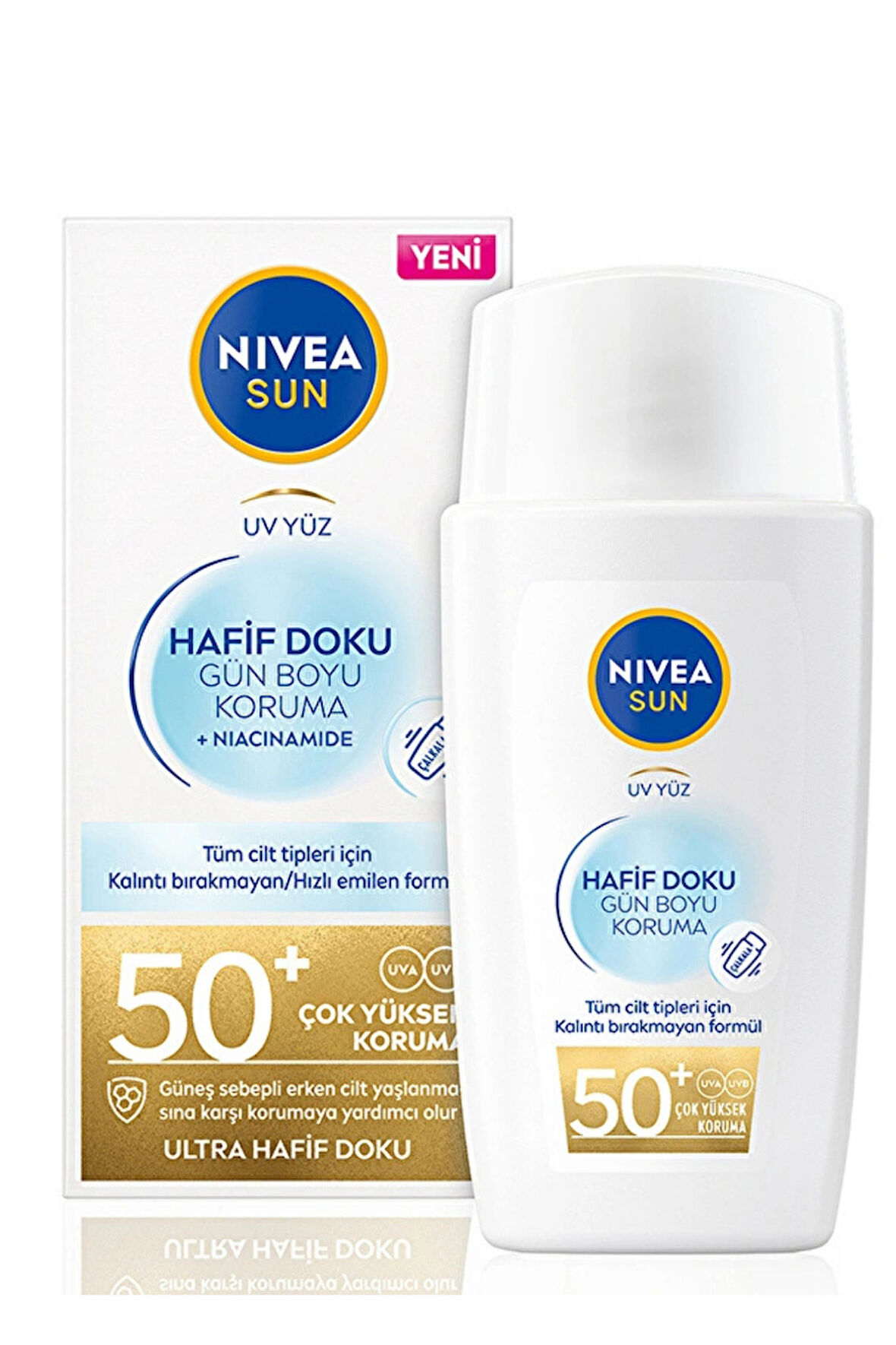 Nivea Sun Hafif Dokulu Güneş Koruyucu Yüz Kremi 50SPF 40 ml