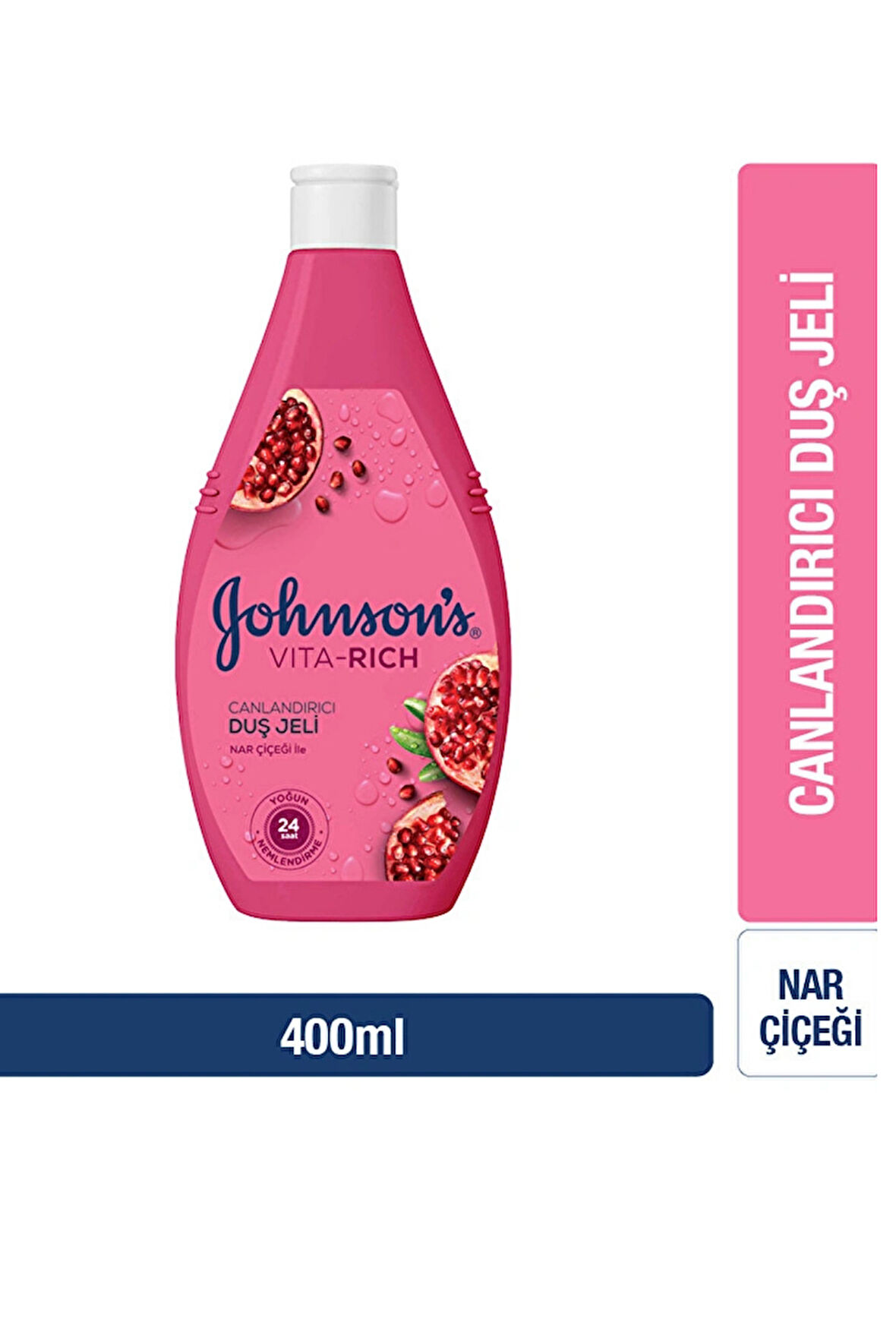 Johnson's Vita-Rich Nar Çiçeği Özlü Canlandırıcı Duş Jeli – 400 ml