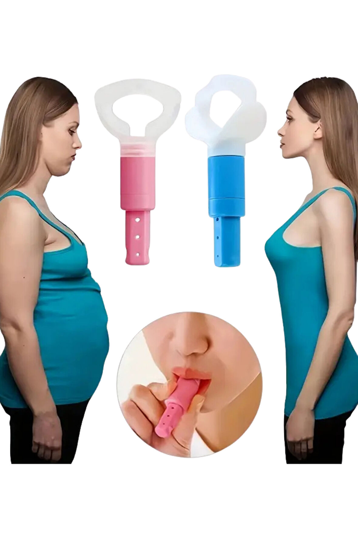 1 adet-Goglobal Manuel Karın Nefes Eğitmeni – Duruş Düzeltici, Zayıflama ve Çekirdek Güç İçin Yoga & Fitness Yardımcısı, Pil Gerektirmez, Pembe/Mavi Renk Seçenekli