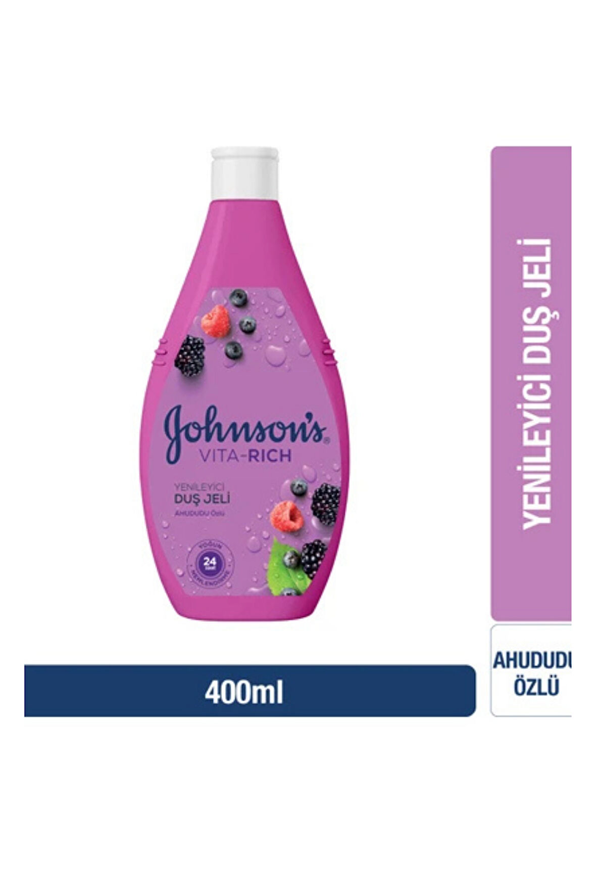 Johnson's Vita-Rich Ahududu Özlü Duş Jeli – 400 ml | Yenileyici, Yumuşak ve Ferahlatıcı Duş Deneyimi