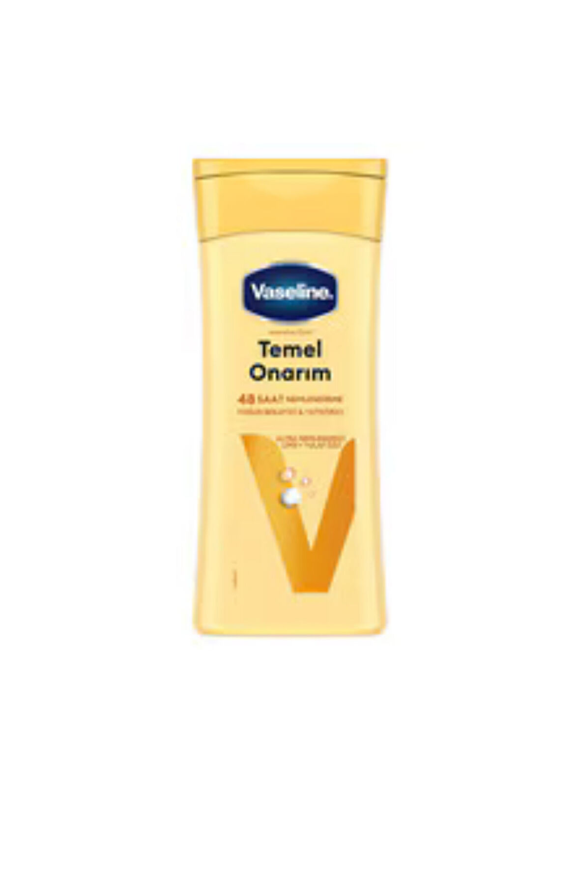 Vaseline Vücut Losyonu Temel Onarım – Kuru Ciltler İçin Yoğun Nemlendirici Bakım Kremi, 200 ml