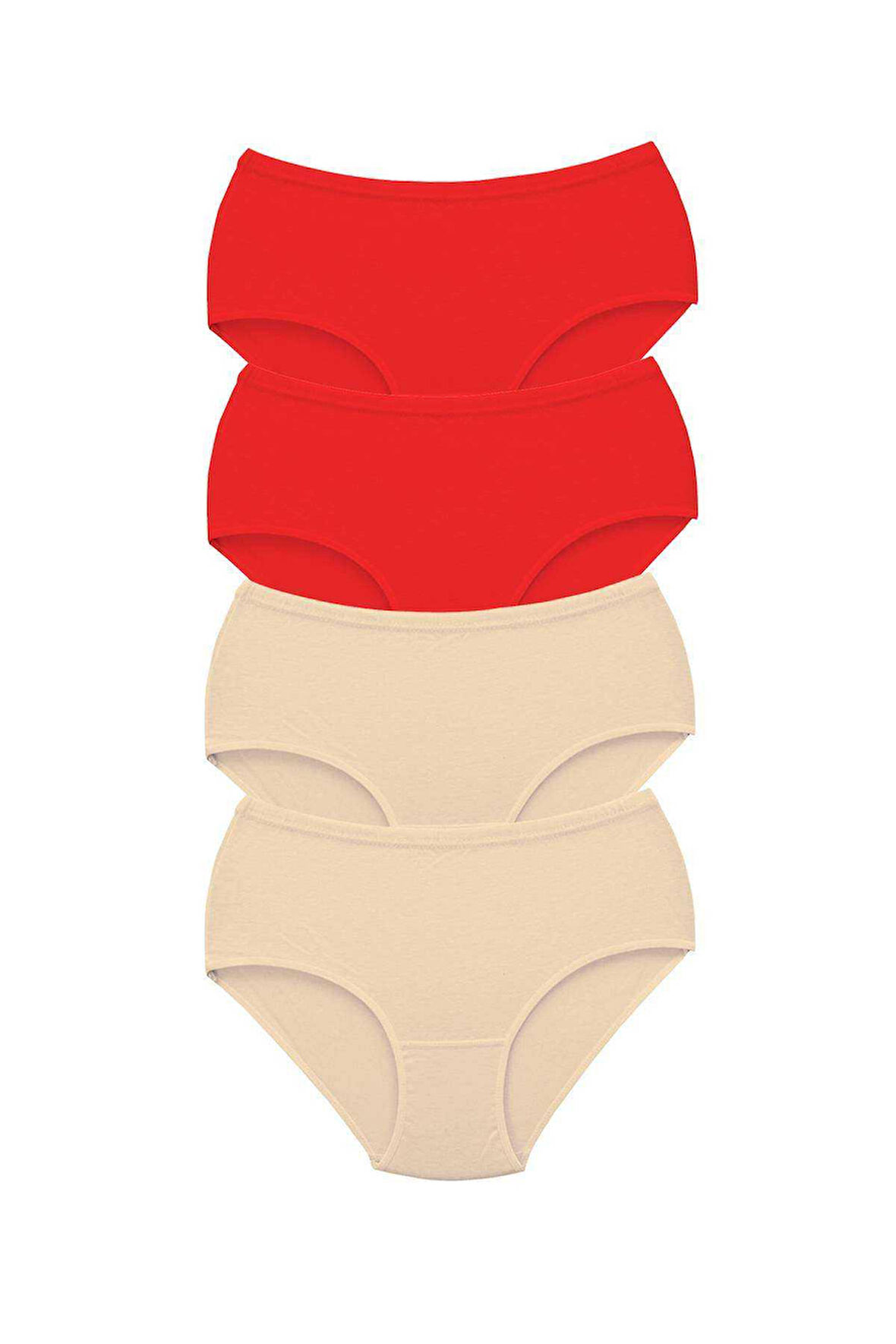 4 Adet  Kadın Yüksek Bel Bato Kalın Lastik Külot S5 - Lisinya