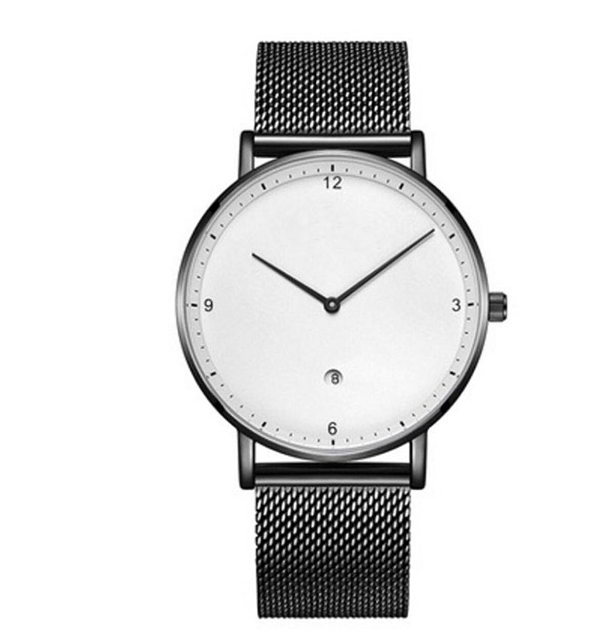 AURORA SLIM WHITE STEEL MESH KOL SAATİ