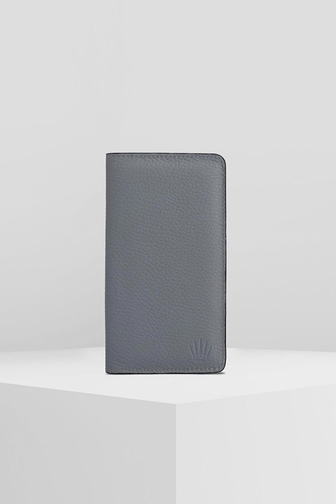ELEGANT GREY HAKİKİ DERİ TELEFON CÜZDANI