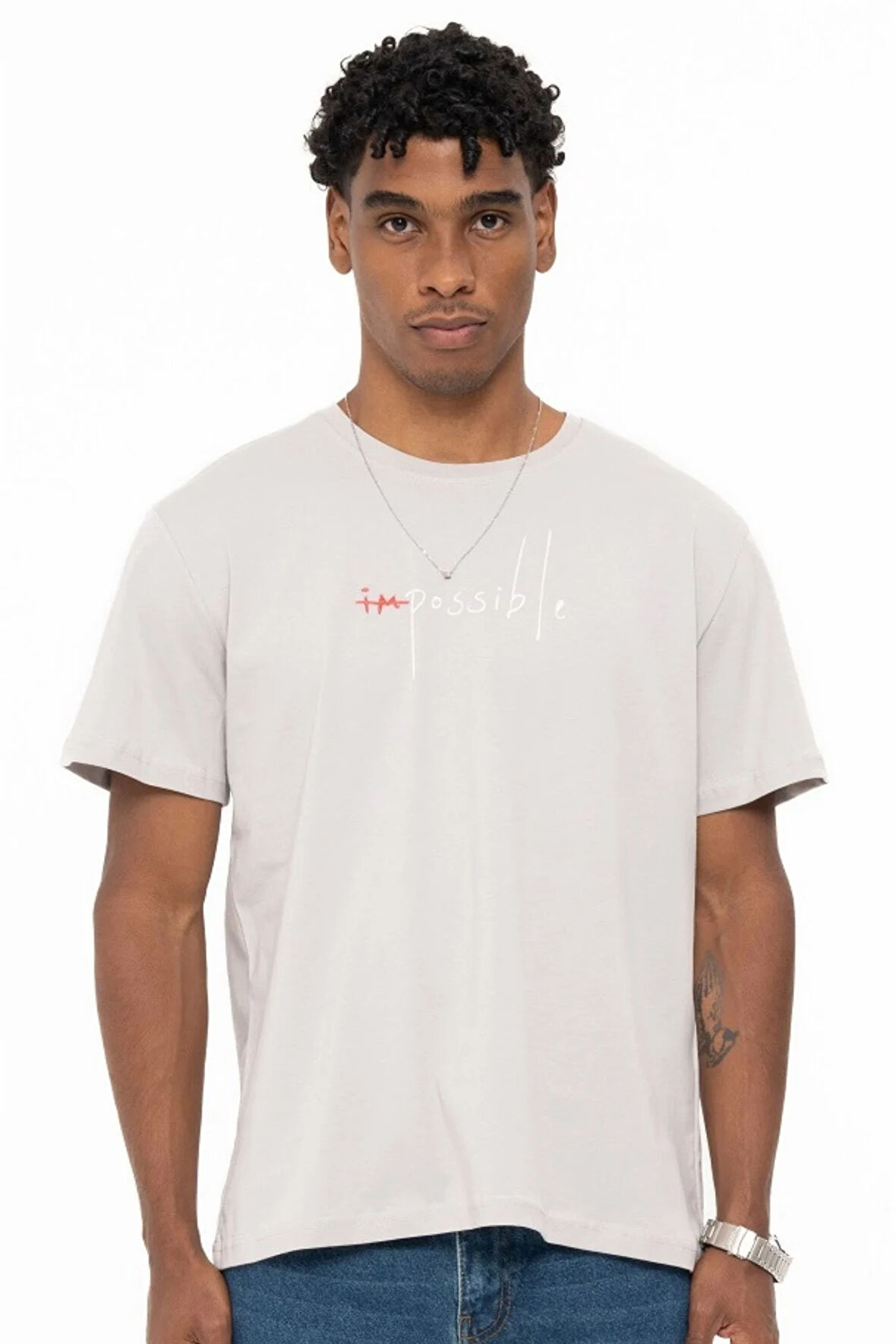 IMPOSSIBLE t-shirt GREY
