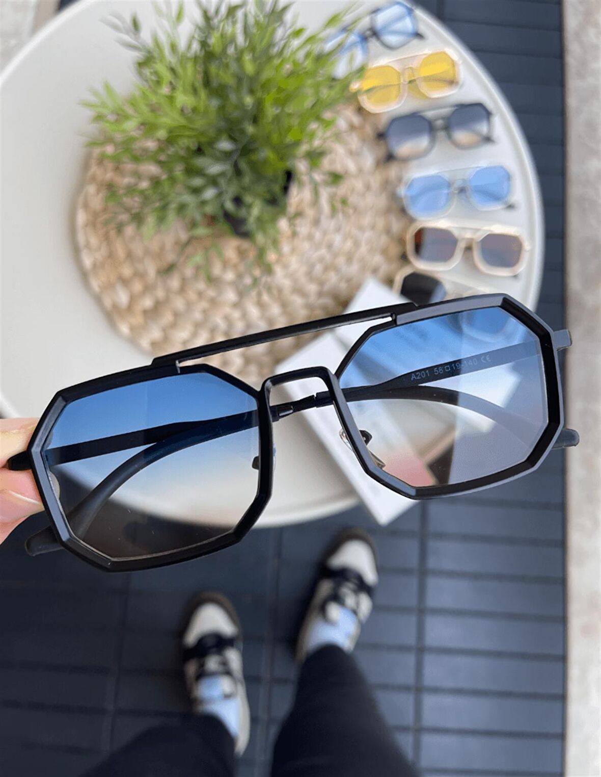 ROYAL EYEWEAR RE21021 DEGRADE MAVİ UNISEX GÜNEŞ GÖZLÜĞÜ