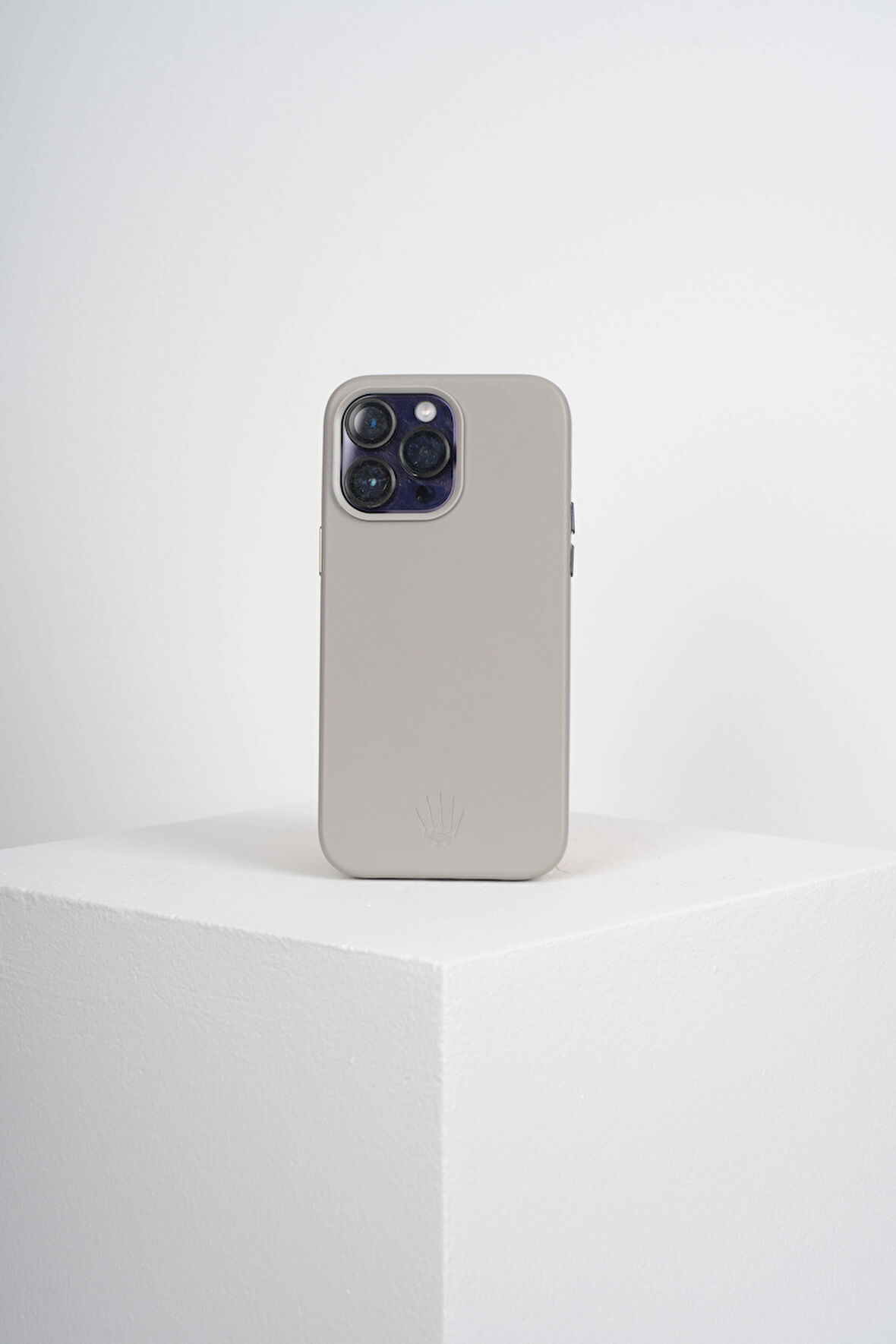Triton Iphone 14 Pro Max Gri Kılıf Magsafe Özellikli Deri Kılıf