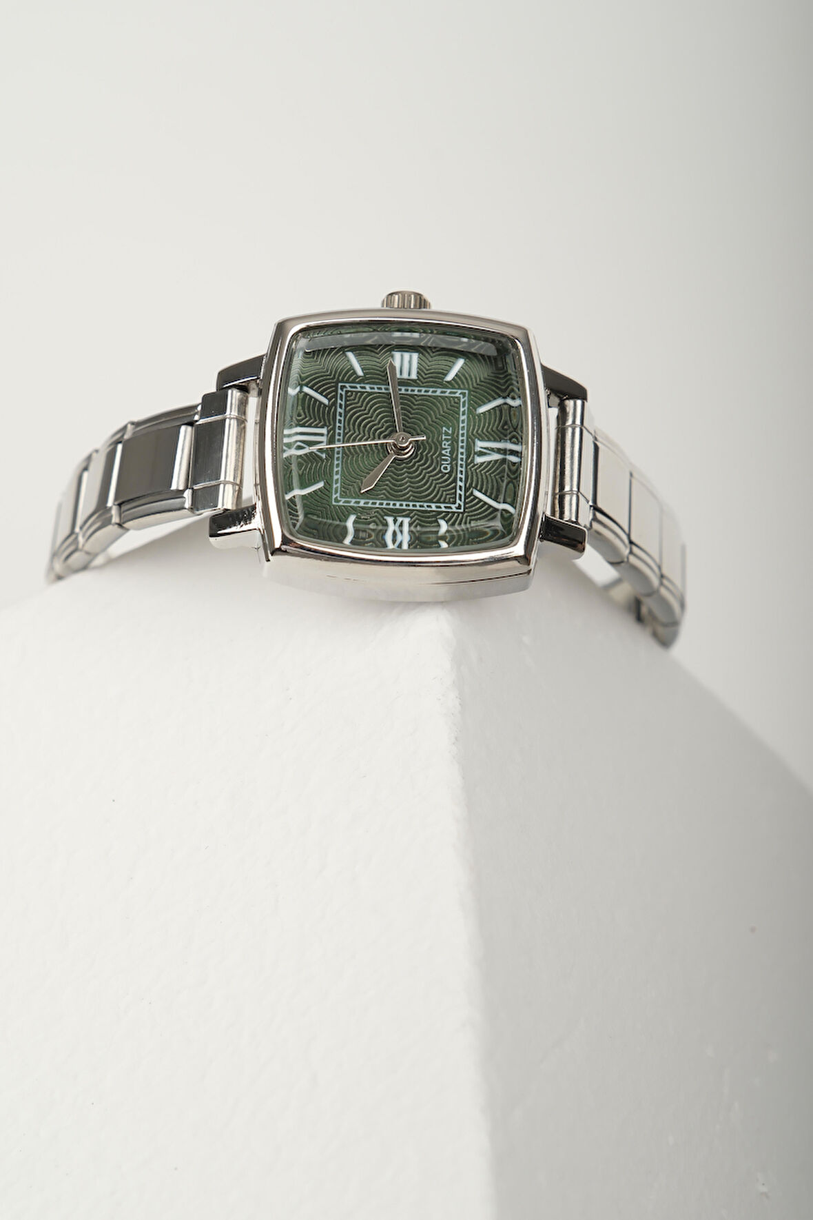 Diora Silver Yeşil Kadın Vintage Çelik Kol Saati   