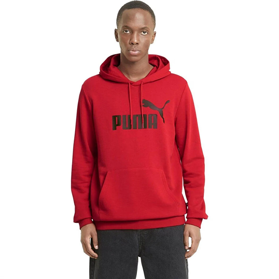 Puma Ess Big Logo Hoodie Erkek Sweatshirt High Risk Red - 58668811