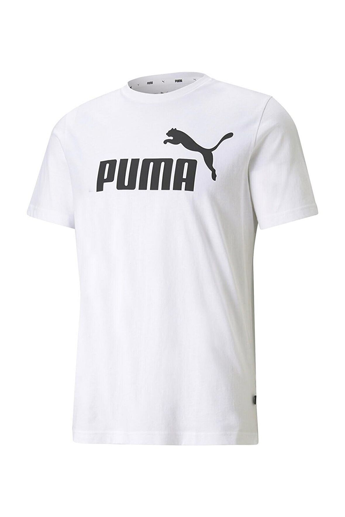 Puma Essentials Logo Erkek Beyaz Tişört 586666-02