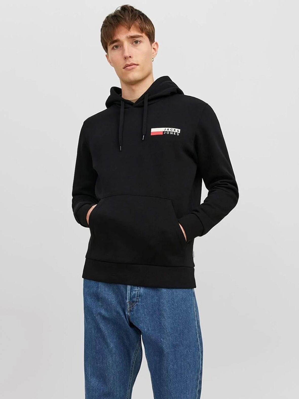 Jack&Jones Essentıals Jjecorp Logo Sweat Hood Play Noos Erkek Sweatshirt 12233599