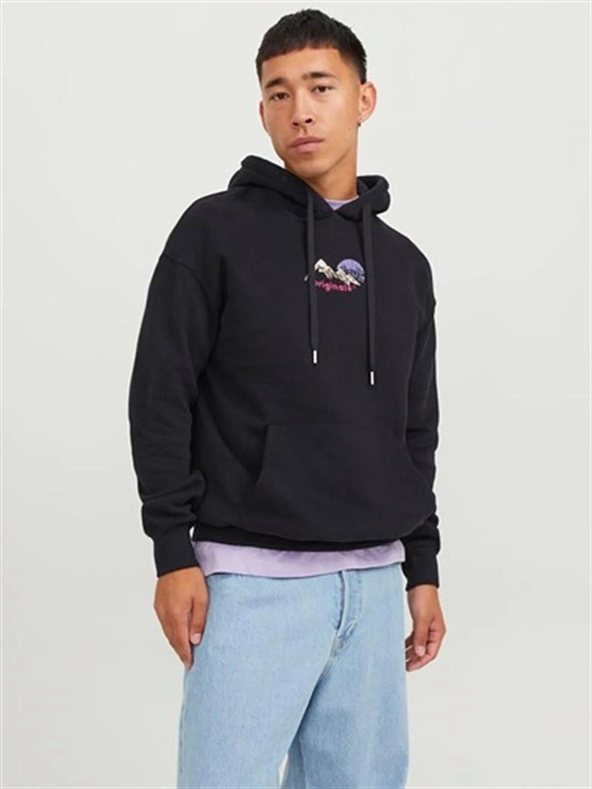Jack&Jones Orıgınals Jorsılverlake  Hood Erkek Sweatshirt 12242357